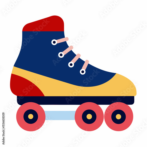 roller skates isolated on white