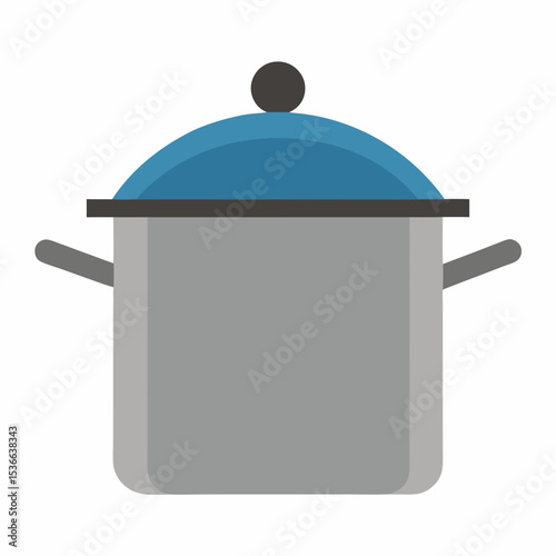 cooking pot on white background