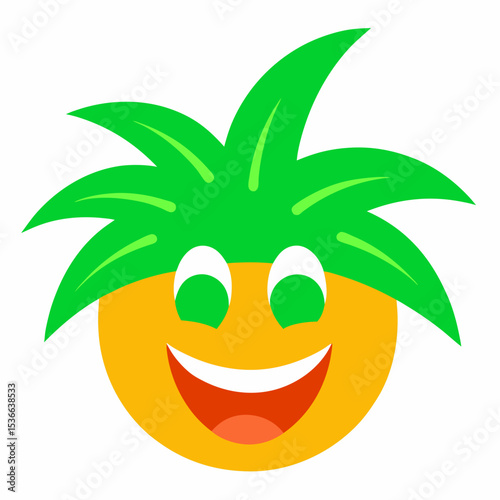 vector illustration of a pineapple