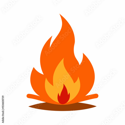 vector fire icon
