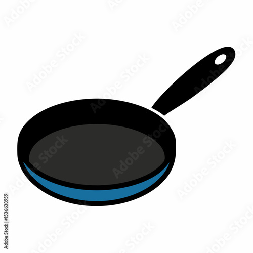 frying pan isolated on white background