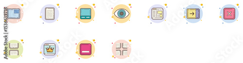 Set of Browser Windows icons