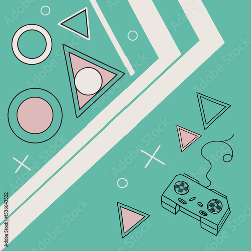Minimalist geometric background for modern digital designs