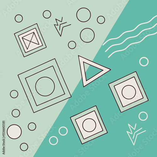 Minimalist geometric background for modern digital designs