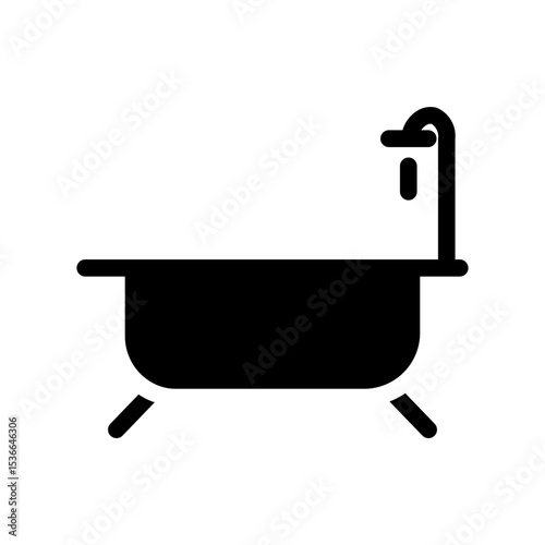 bath glyph icon