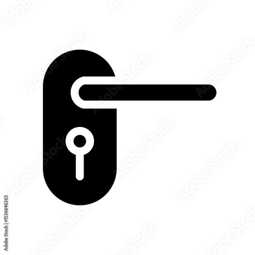 door handle glyph icon