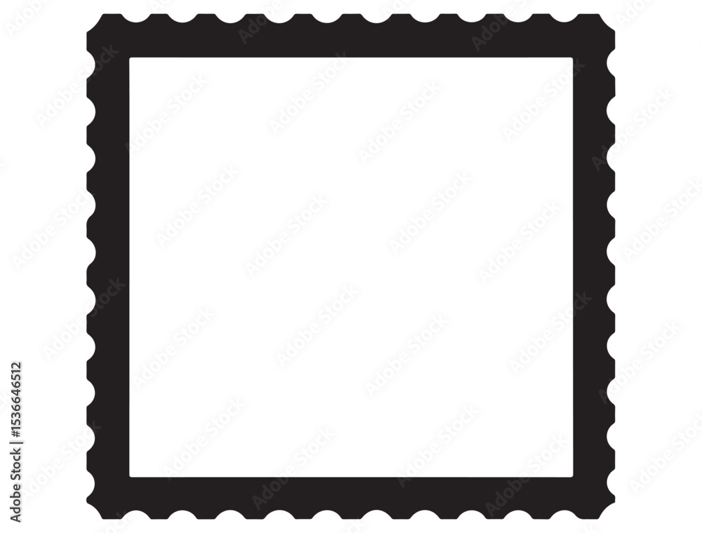 POSTAL STAMP SILHOUETTE POSTAL STAMP SILHOUETTE