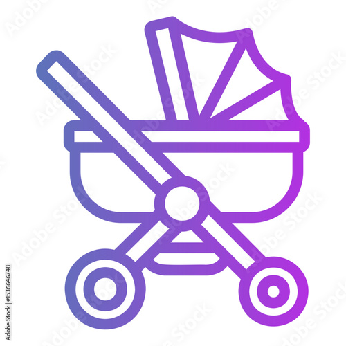 baby carriage Gradient icon