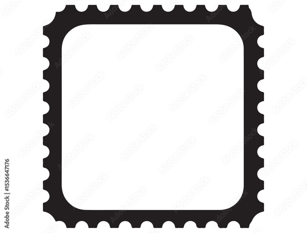 POSTAL STAMP SILHOUETTE POSTAL STAMP SILHOUETTE
