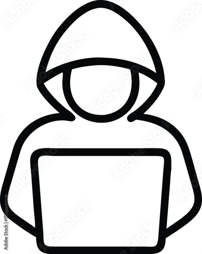 Hacker outline icon