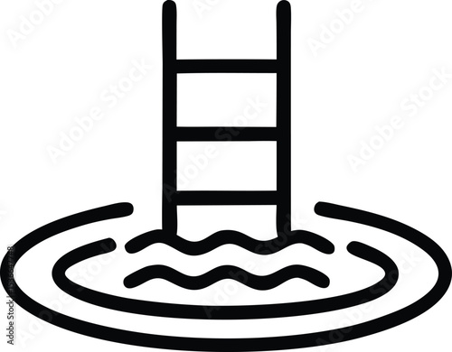 swimming pool icon vector illustration design