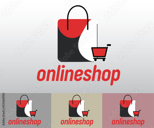 A minimal shopping bag icon for branding.