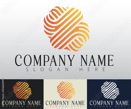 An unique logo solution tailored for corporate needs.