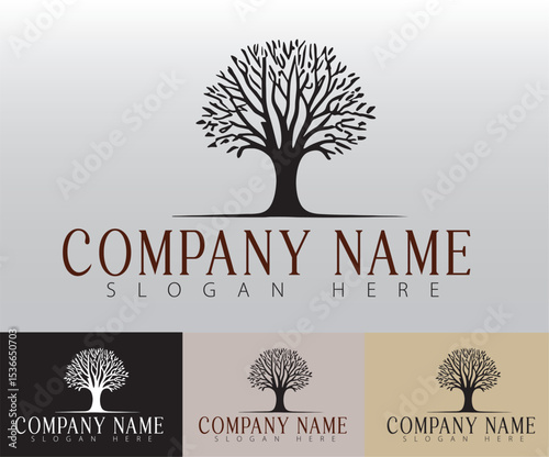 Nature-inspired logo design reflecting ecology and environmental care.