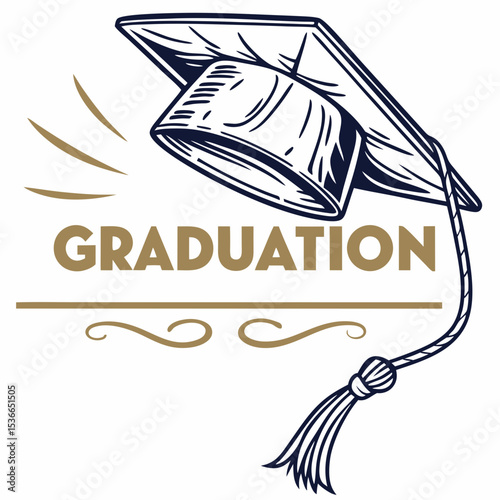 Graduation cap tassel celebration achievement success education graduate college university ceremony