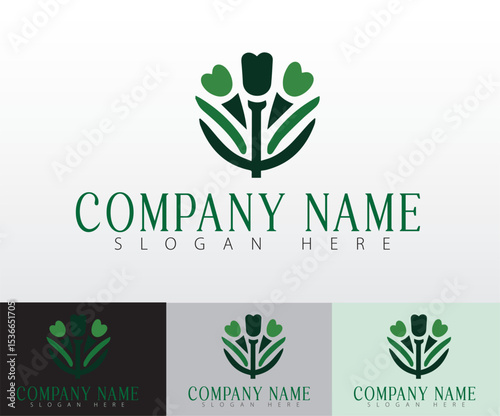 A natural and organic-themed vegan food logo for packaging labels.