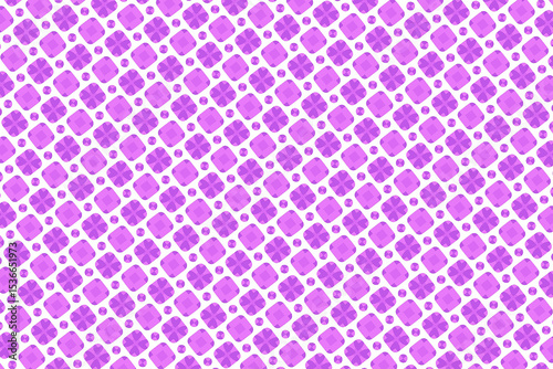 Elegant Pink Geometric Pattern with Soft Shapes for Creative Designs