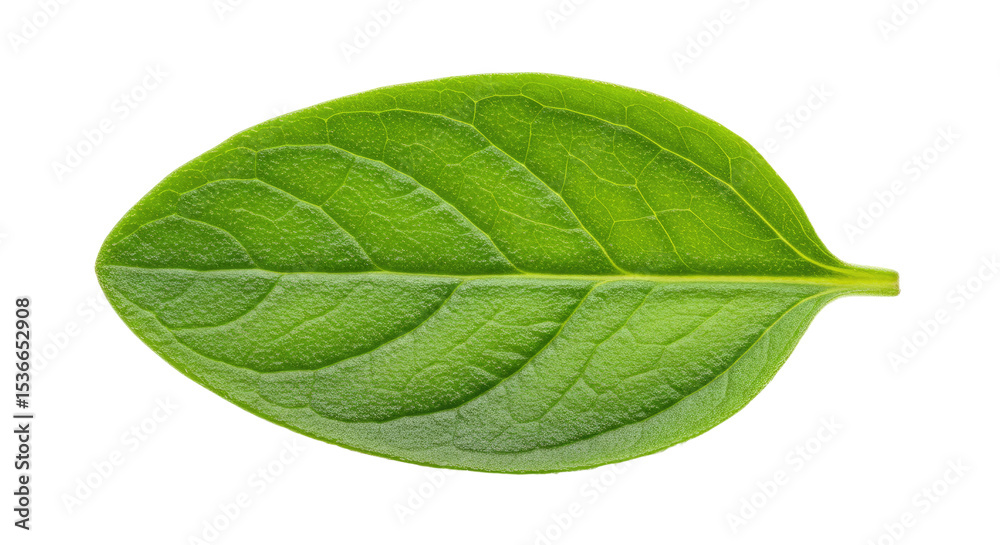 Obraz premium Detailed CloseUp of a Vibrant Green Leaf with Textured Surface