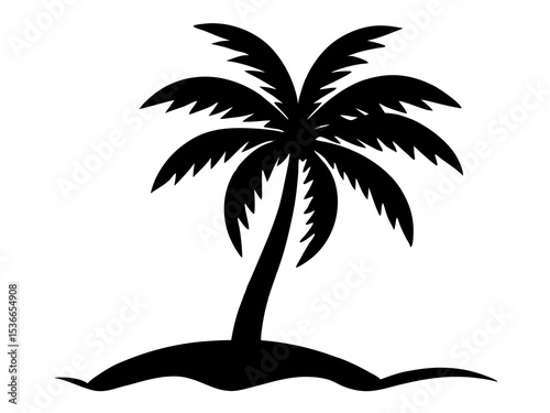 silhouette of palm trees