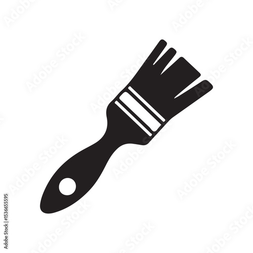 Paint Brush Icon Versatile Tool for Artistic Expression and DIY Projects