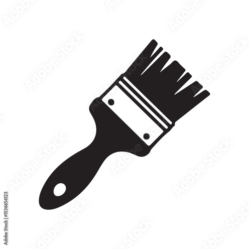 Paint Brush Icon Simple, Versatile Design Element for Painting Projects