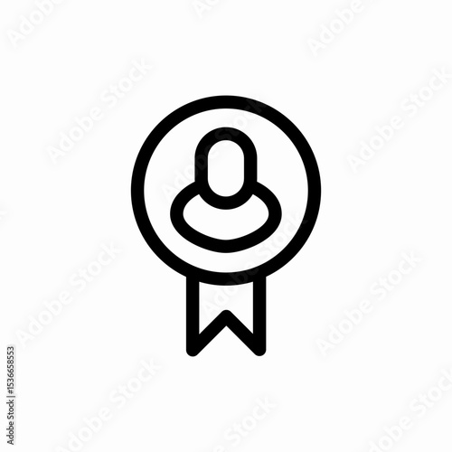 user account person bookmark icon vector sign
