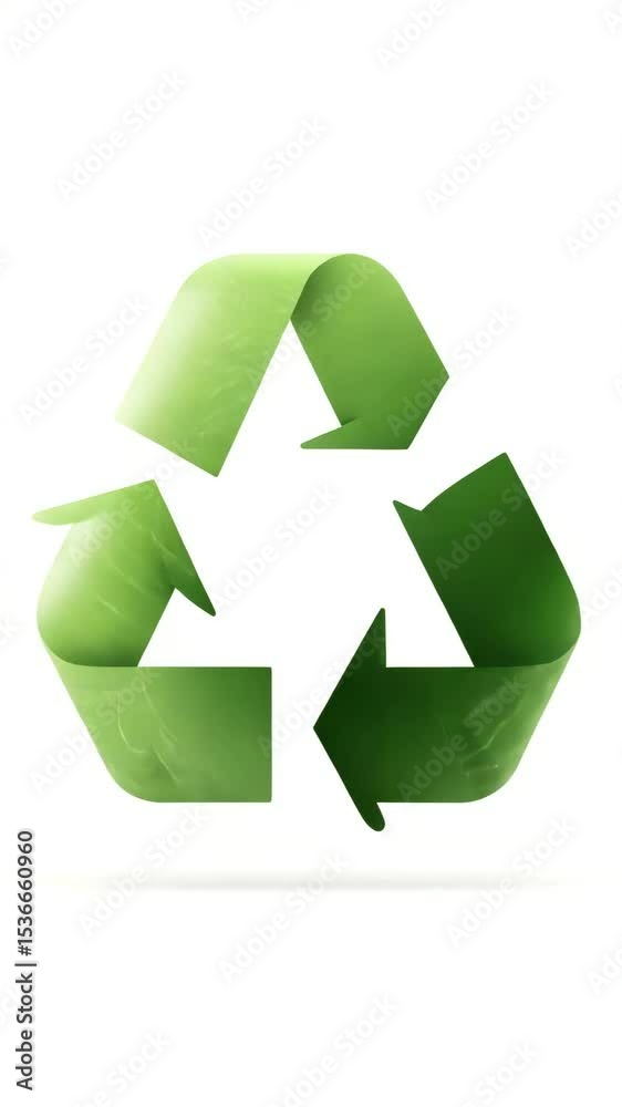 Green recycling symbol with leaves and plants. Green recycling symbol with leaves and plants.