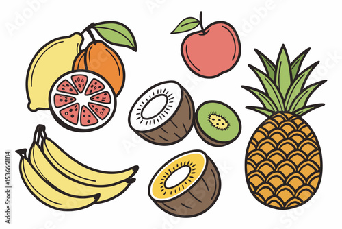 set of fruit