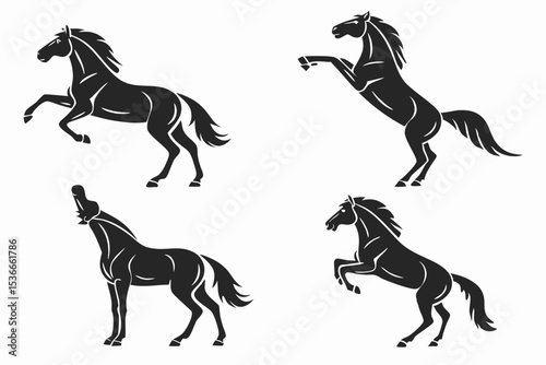 set of horses