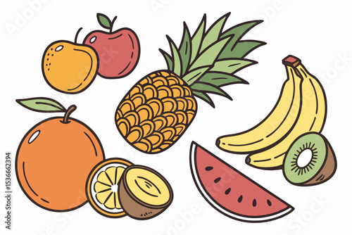 set of fruits