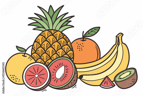 set of fruits