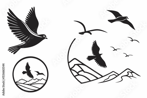 set of birds