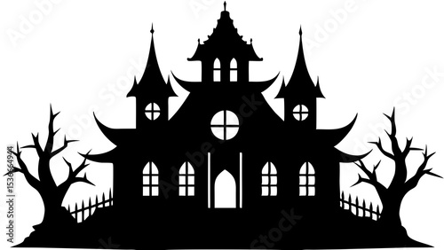 spooky halloween castle