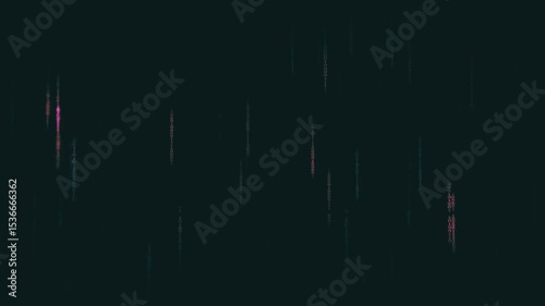 falling light, curtain of sparkling lights