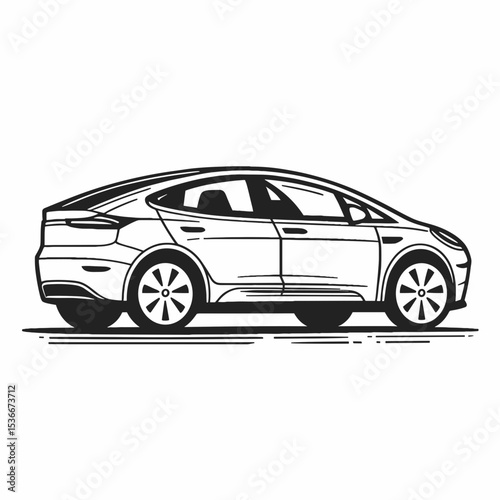 Electric car sketch