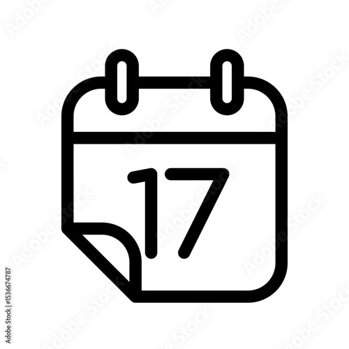 Calendar icon illustration template SVG