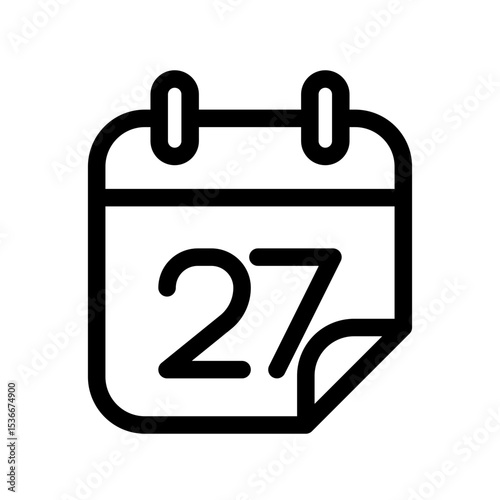 Calendar icon illustration template SVG