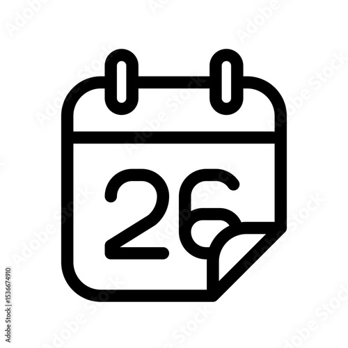 Calendar icon illustration template SVG