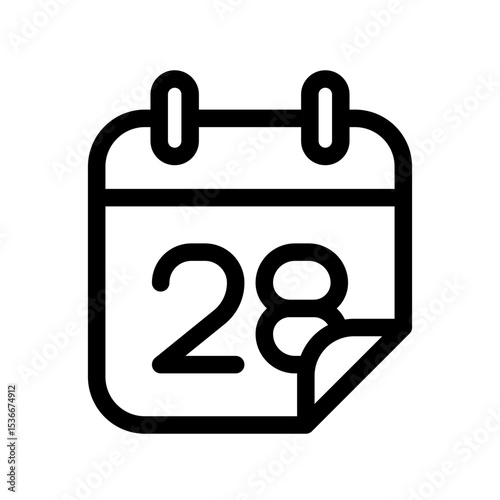 Calendar icon illustration template SVG