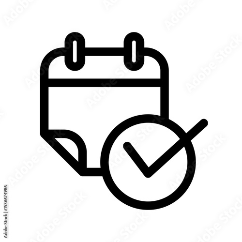 Calendar icon illustration template SVG
