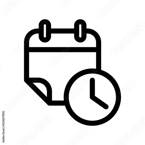 Calendar icon illustration template SVG