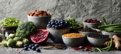 The vibrant assortment of fresh fruits and vegetables ready for culinary creativity.