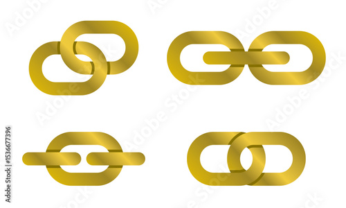 Icon of chains with various types of links