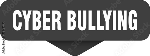 cyber bullying sticker. cyber bullying sign on transparent background