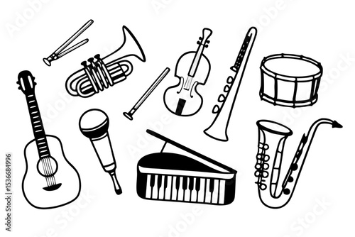 musical instruments set