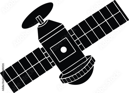 detailed satellite illustration vector