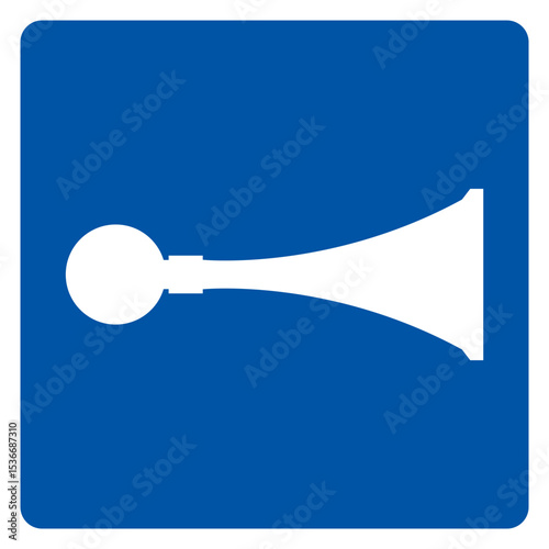 Sound Horn Symbol Sign,Vector Illustration, Isolated On White Background Label. EPS10