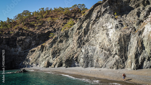 Fototapeta Naklejka Na Ścianę i Meble -  The landscape of the Turquoise Coast in Turkey