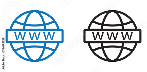 Website icon set. Globe icon set. vector illustration. eps file.
