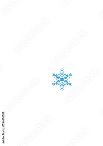 snowflake on white background